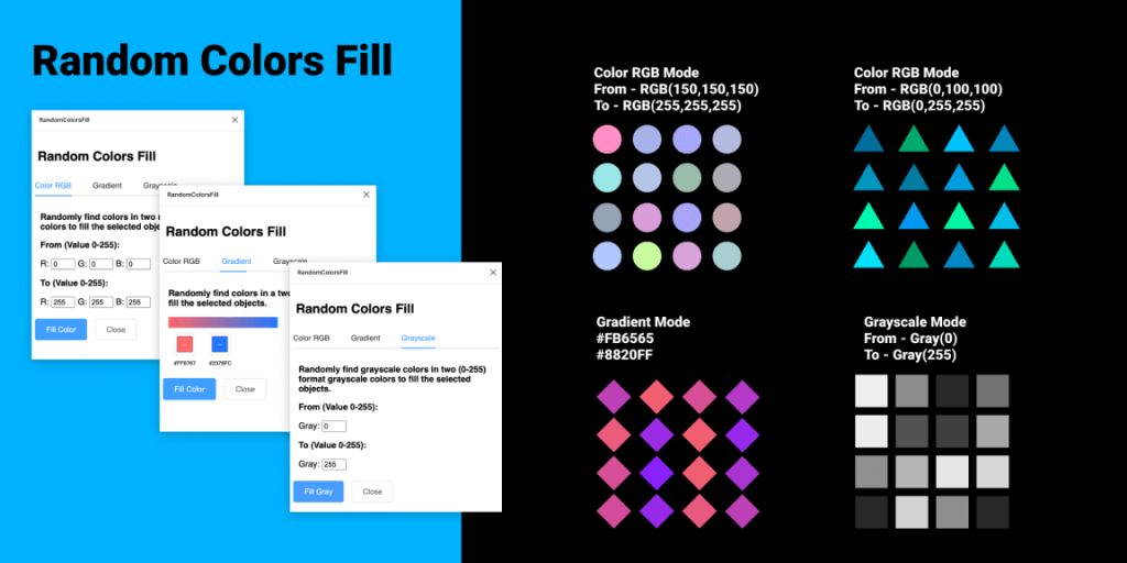 Free Random Colors Fill Figma Plugin | Figma Elements