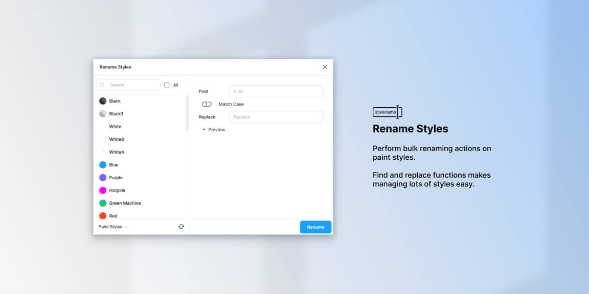 Rename Styles Figma Plugin