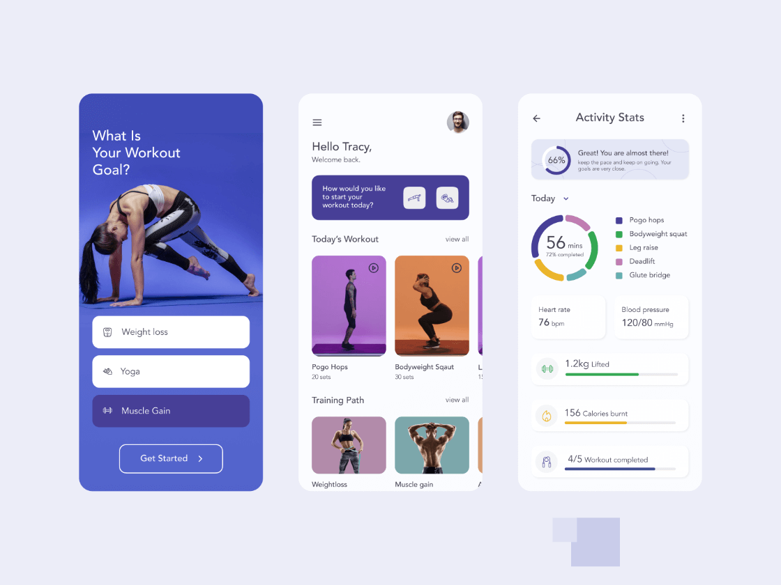 Figma Fitness App Template