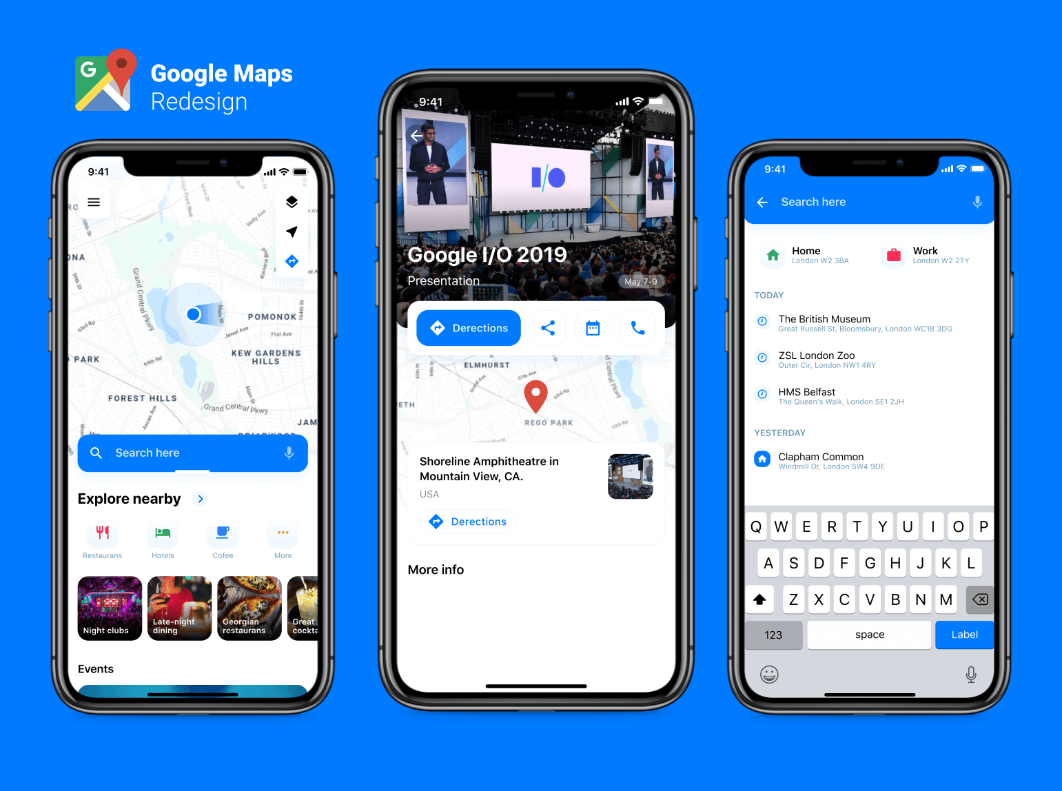 Google Maps Redesign - Free Figma Resource | Figma Elements