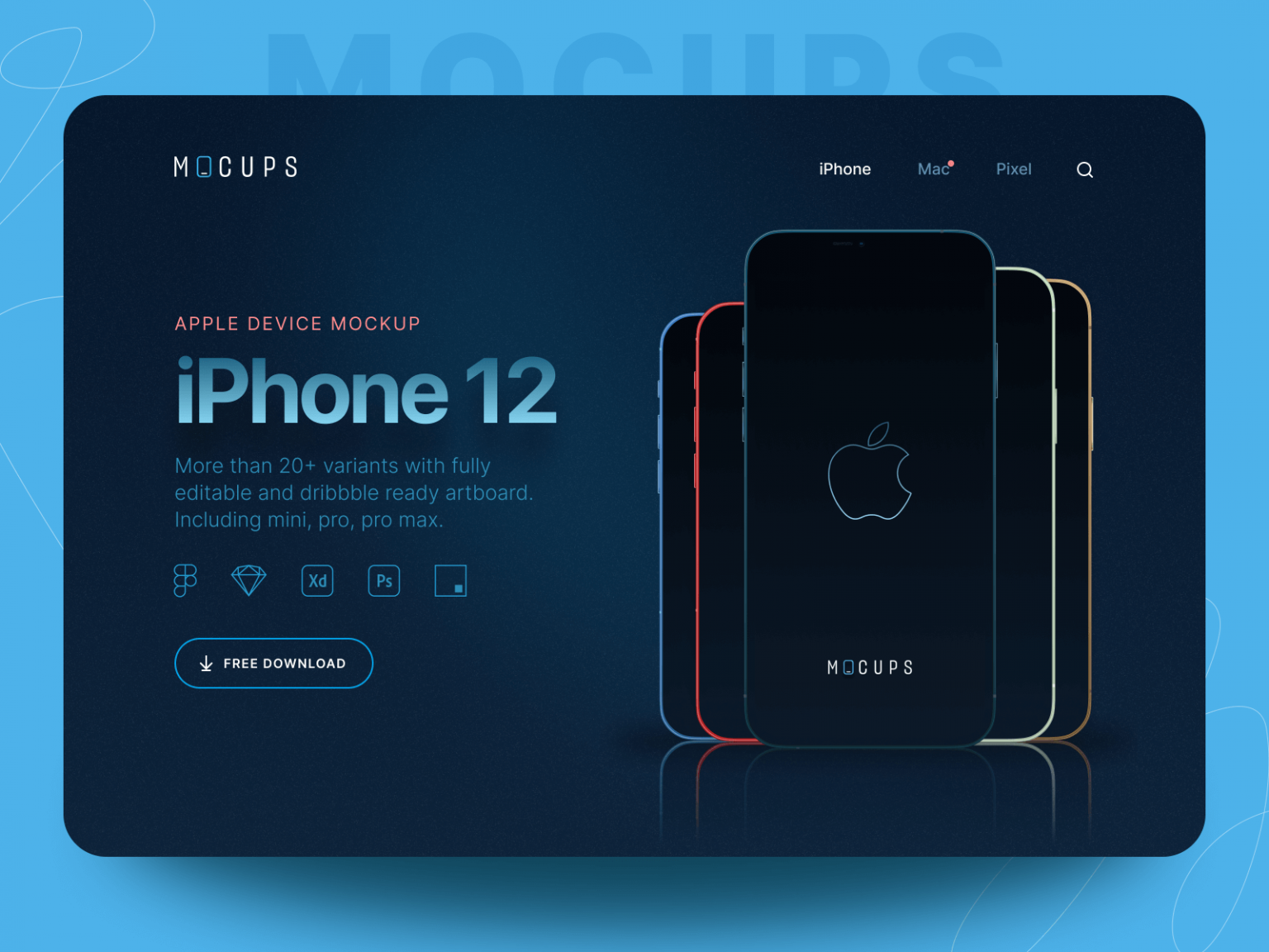 Download iPhone 12 and 12 Pro Figma Mockups | Figma Elements