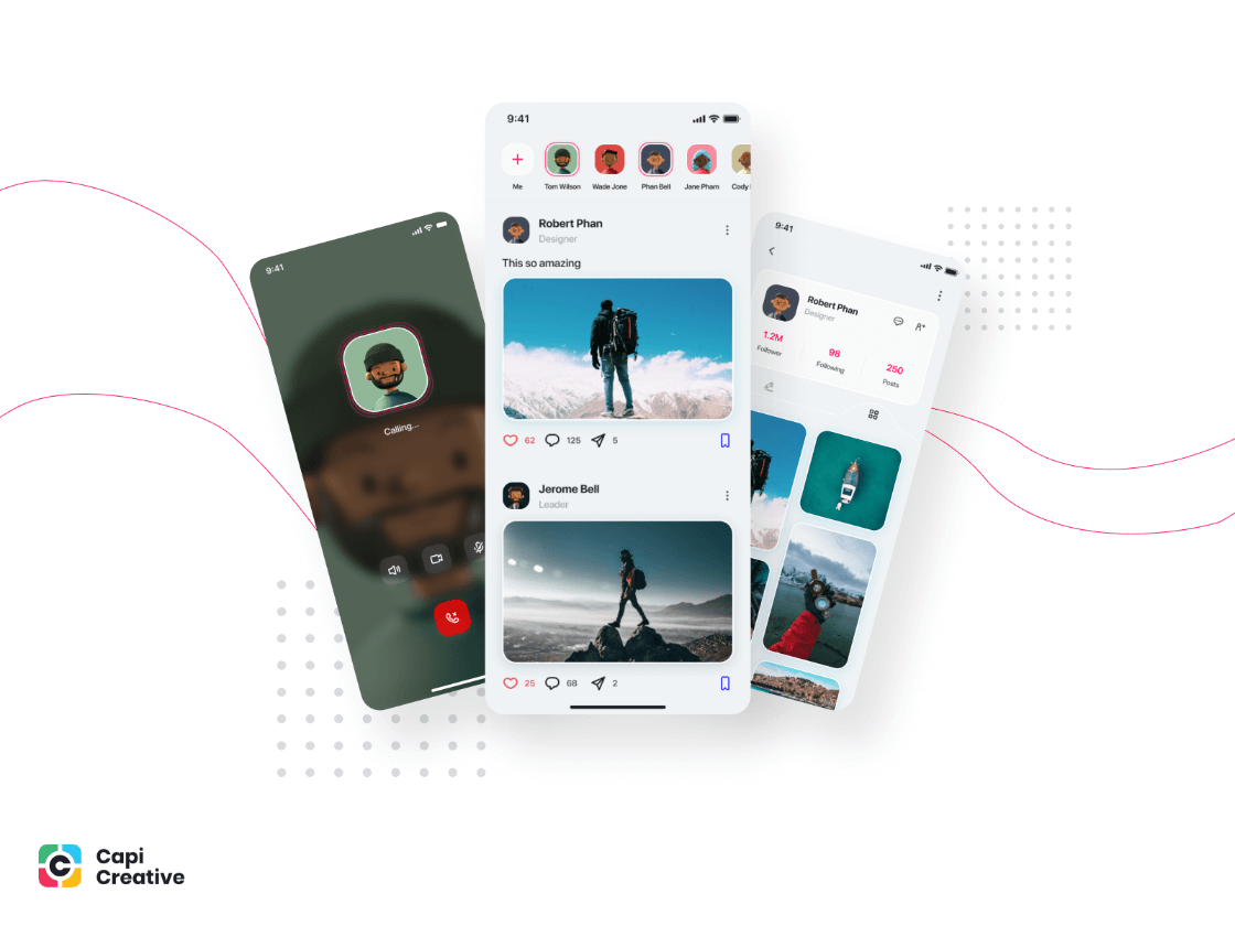 Social Media App UI Kit Free Figma Resource Figma Elements