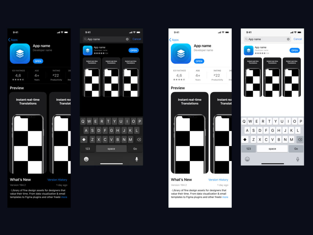 Download App Store Template App Icon Store Screens Free Figma Resource Figma Elements