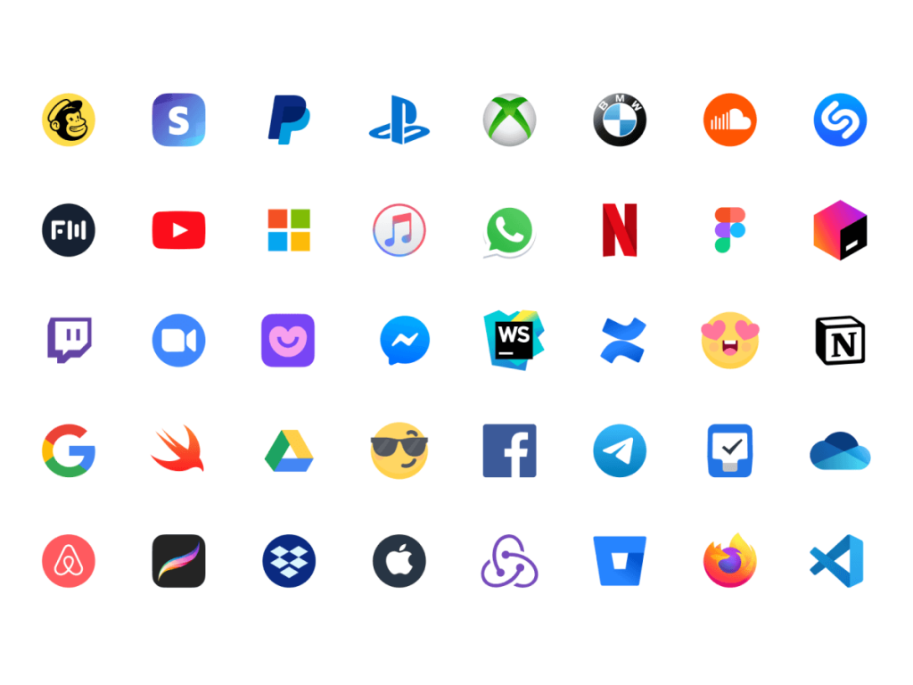 Brands Logos Pack - Free Figma Resource | Figma Elements