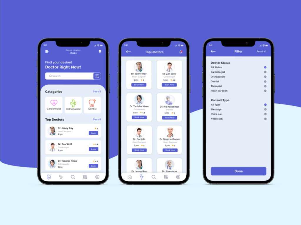 Doctor Appoinment IOS App   Free Figma Resource | Figma Elements