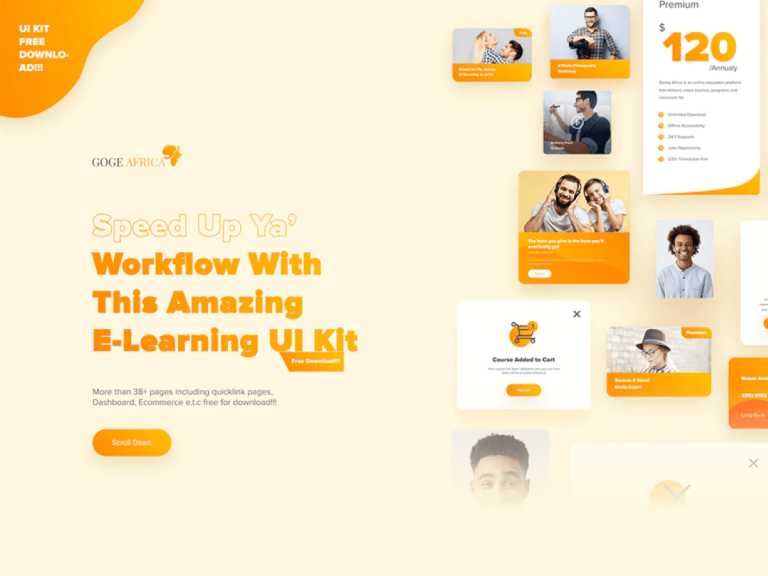 Learning Icon Figma E-Learning UI Kit - Free Figma Resource | Figma Elements