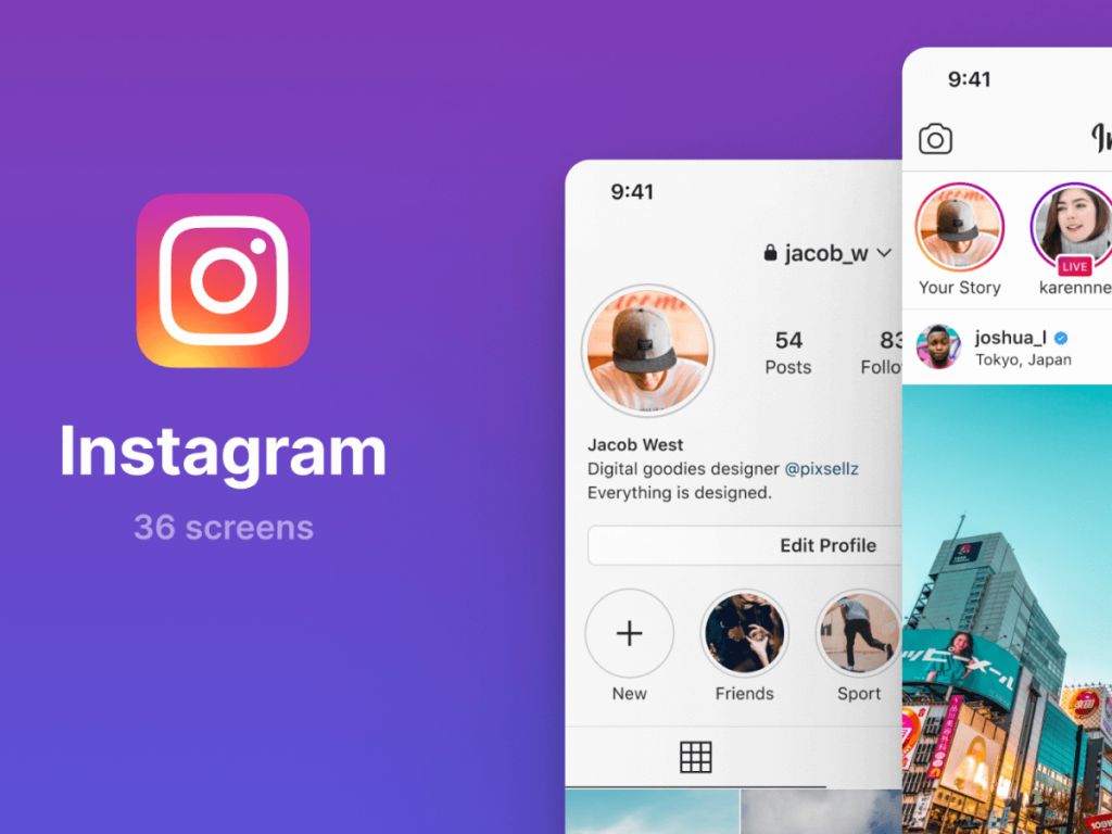 Instagram UI Screens Free Figma Resource Figma Elements