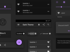 Material Dark UI Kit - Free Figma Resource | Figma Elements