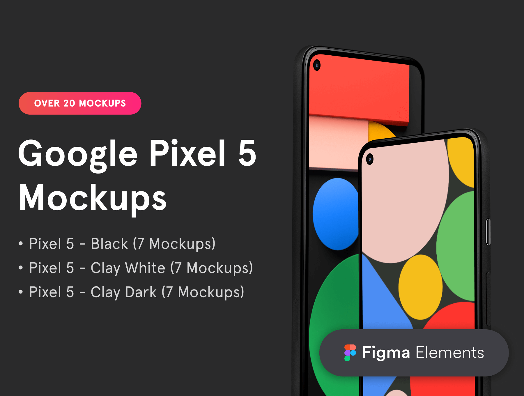 Google Pixel 5 Figma Mockups