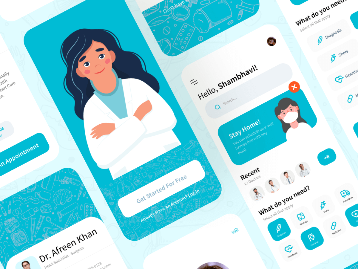 Doctor Appointment App UI UX Design Figma On Behance