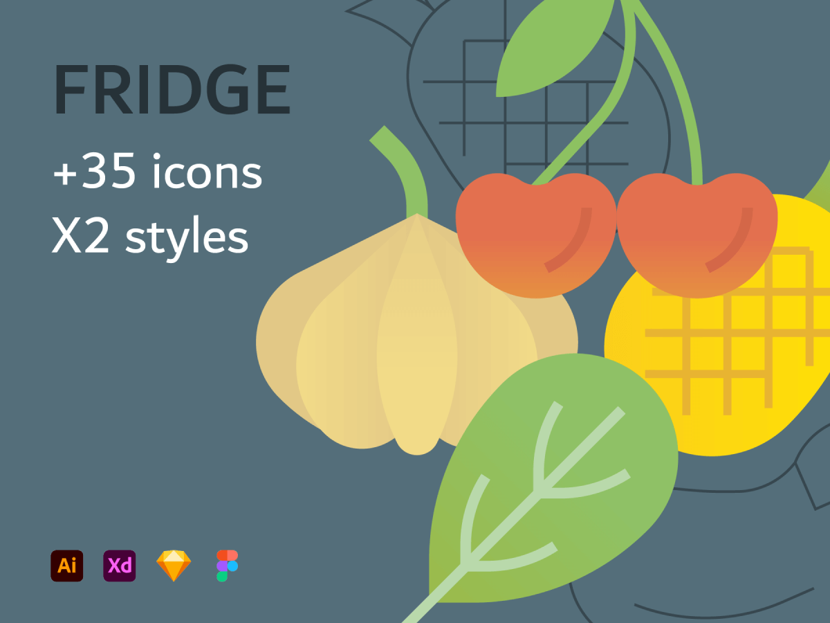 Fruit and Vegetables Figma Icons