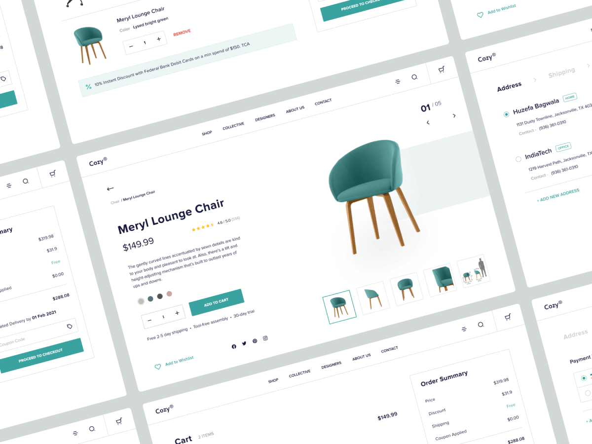 Furniture Store E-commerce UI Kit