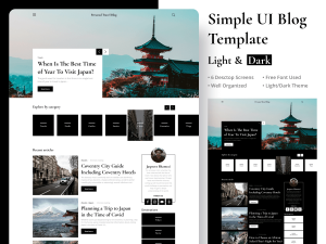 Simple UI Blog Template - Free Figma Resource | Figma Elements