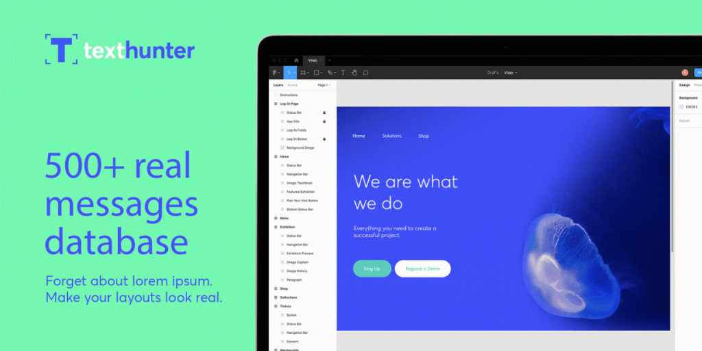 Free Text Hunter Figma Plugin | Figma Elements