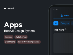 Buzzvil Design System - Free Figma Resource | Figma Elements