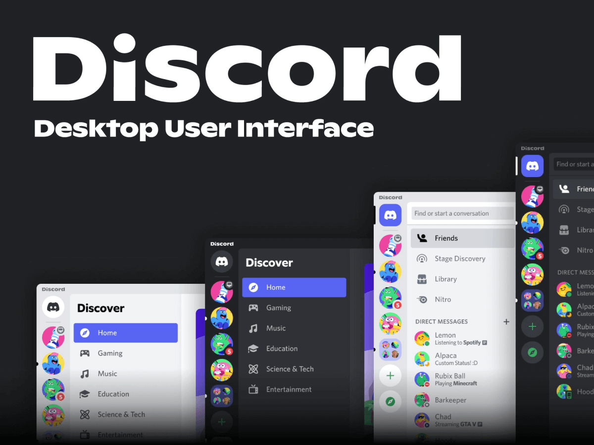 Discord Desktop UI Kit - Free Figma Resource | Figma Elements