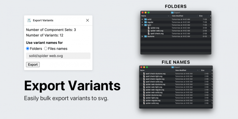 Free Export Variants Figma Plugin | Figma Elements