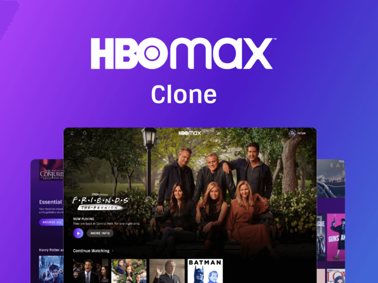 HBO MAX Clone UI Kit - Free Figma Resource | Figma Elements