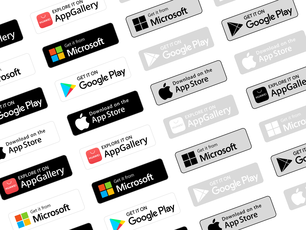 Badges: Google Play and App Store