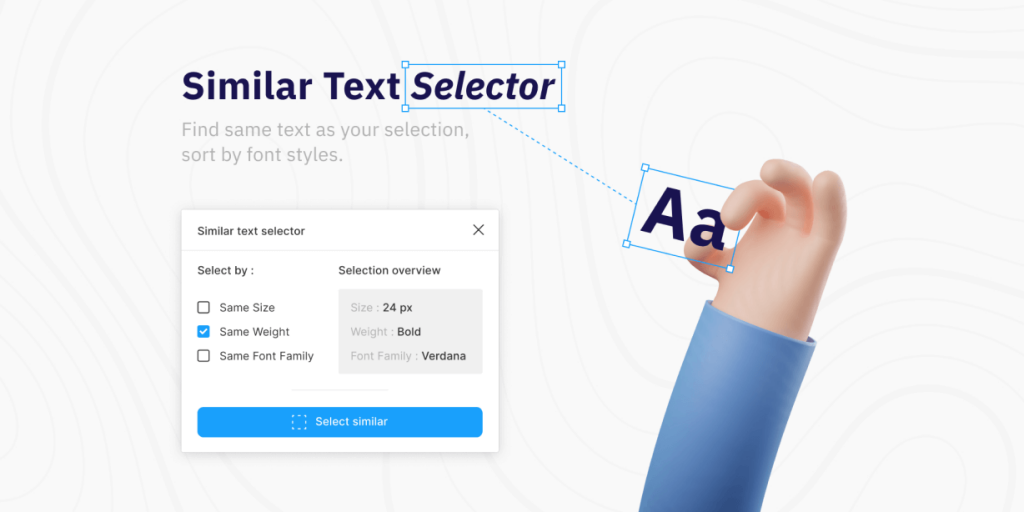 Free Similar Text Selector Figma Plugin | Figma Elements