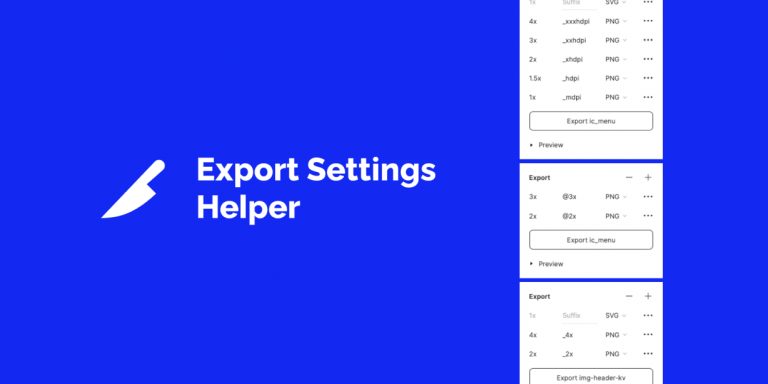 Free Export Settings Helper Figma Plugin | Figma Elements