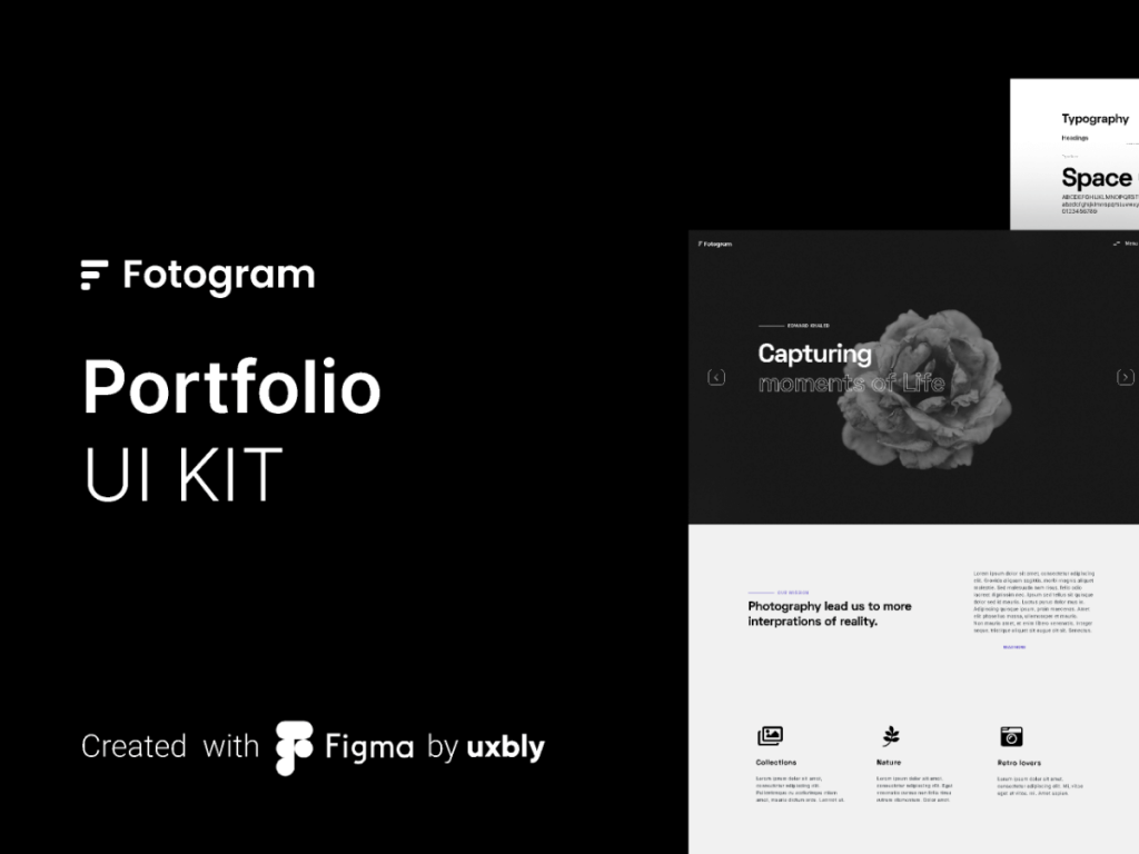 Minimal Portfolio UI Kit - Free Figma Resource | Figma Elements