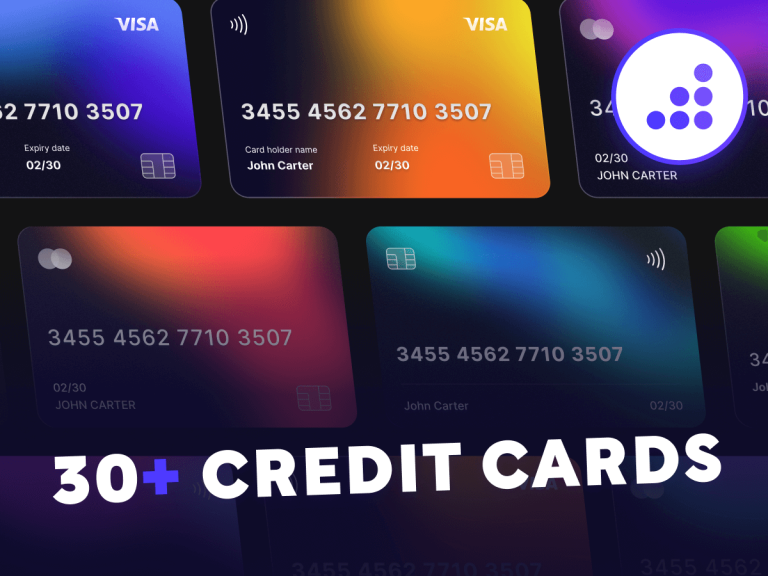 30+ Credit Card Designs - Free Figma Resource | Figma Elements