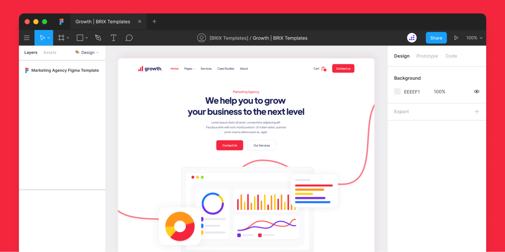 Growth - Marketing Agency Figma Template - Free Figma Resource | Figma ...