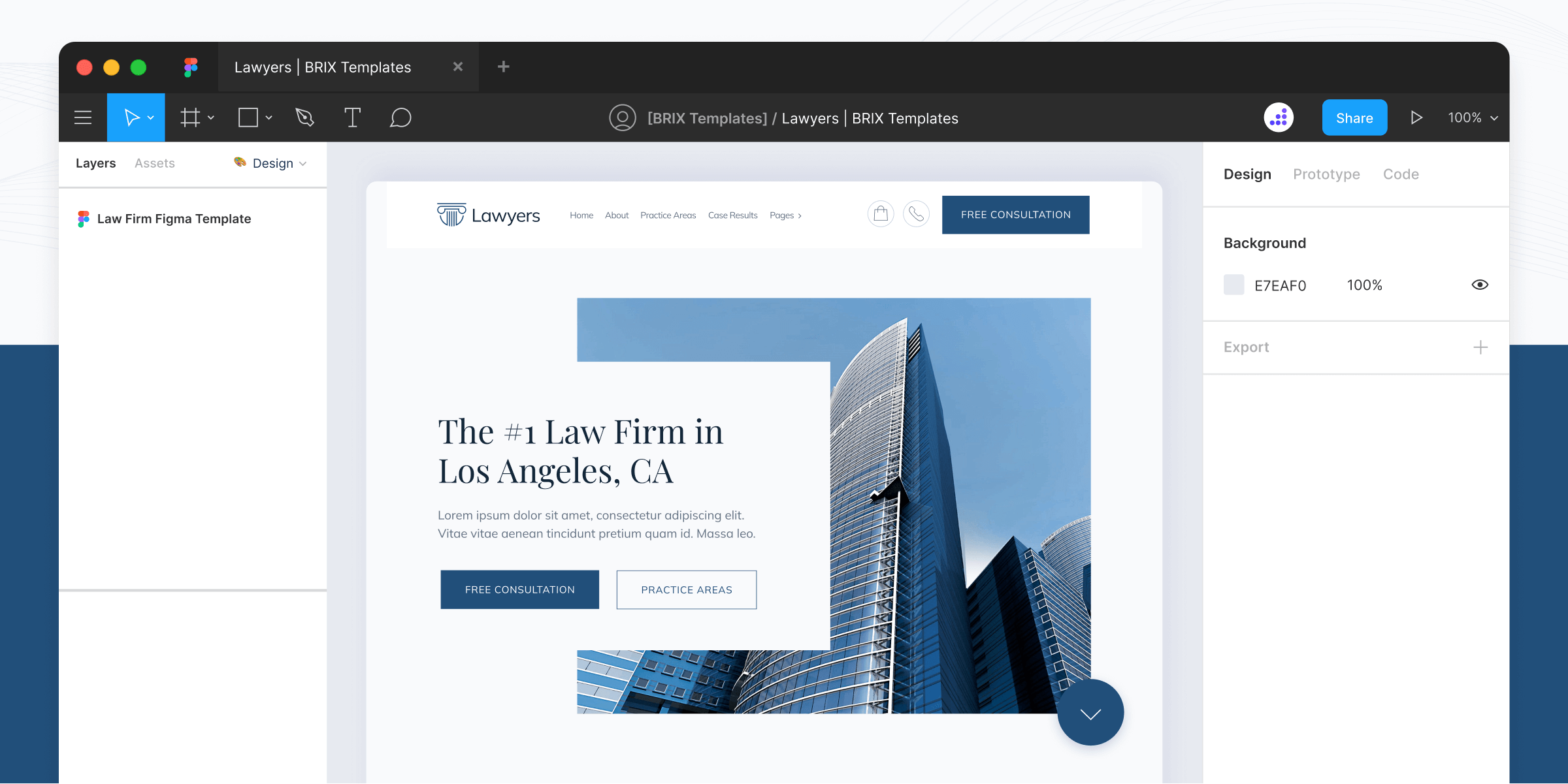 Attorney Website Figma Template