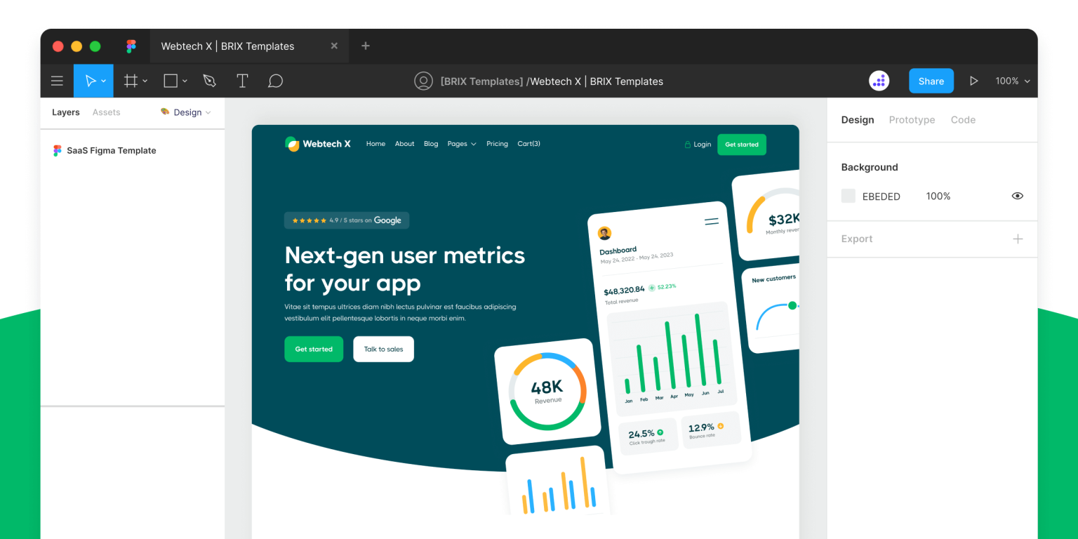 Webtech X - Enterprise SaaS Figma Template - Free Figma Resource ...