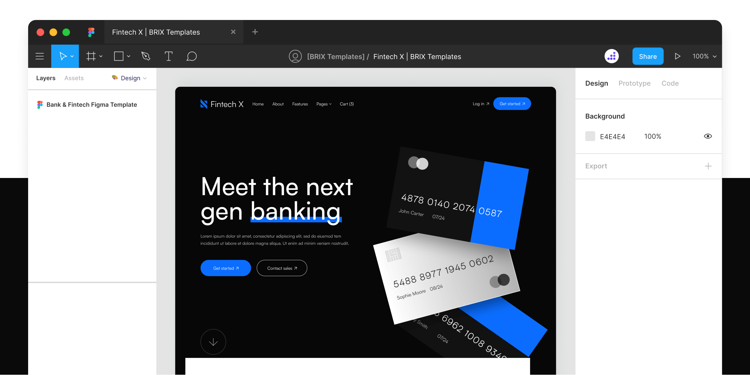 Bank Website Figma Template