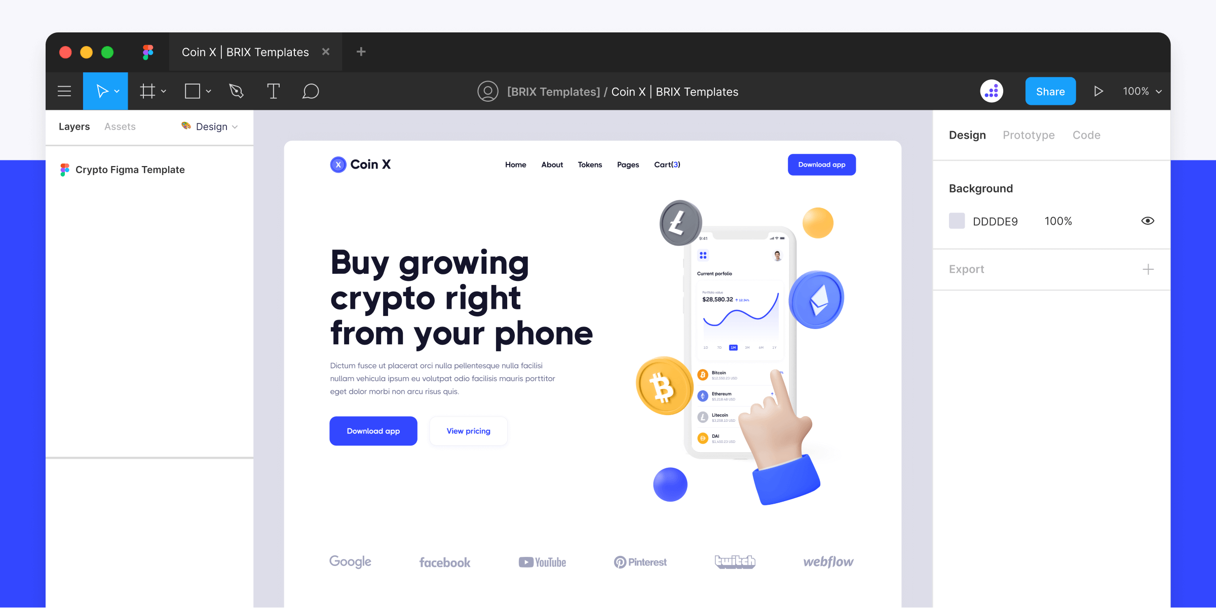 Blockchain Website Figma Template