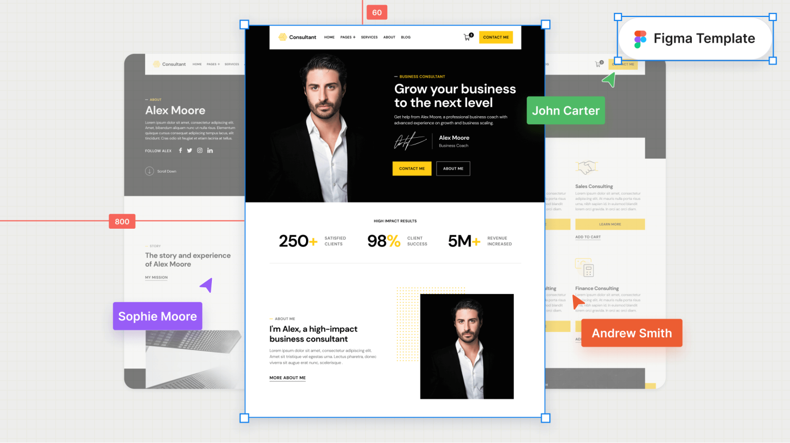 Consultant - Business Coach Figma Template - Free Figma Resource ...