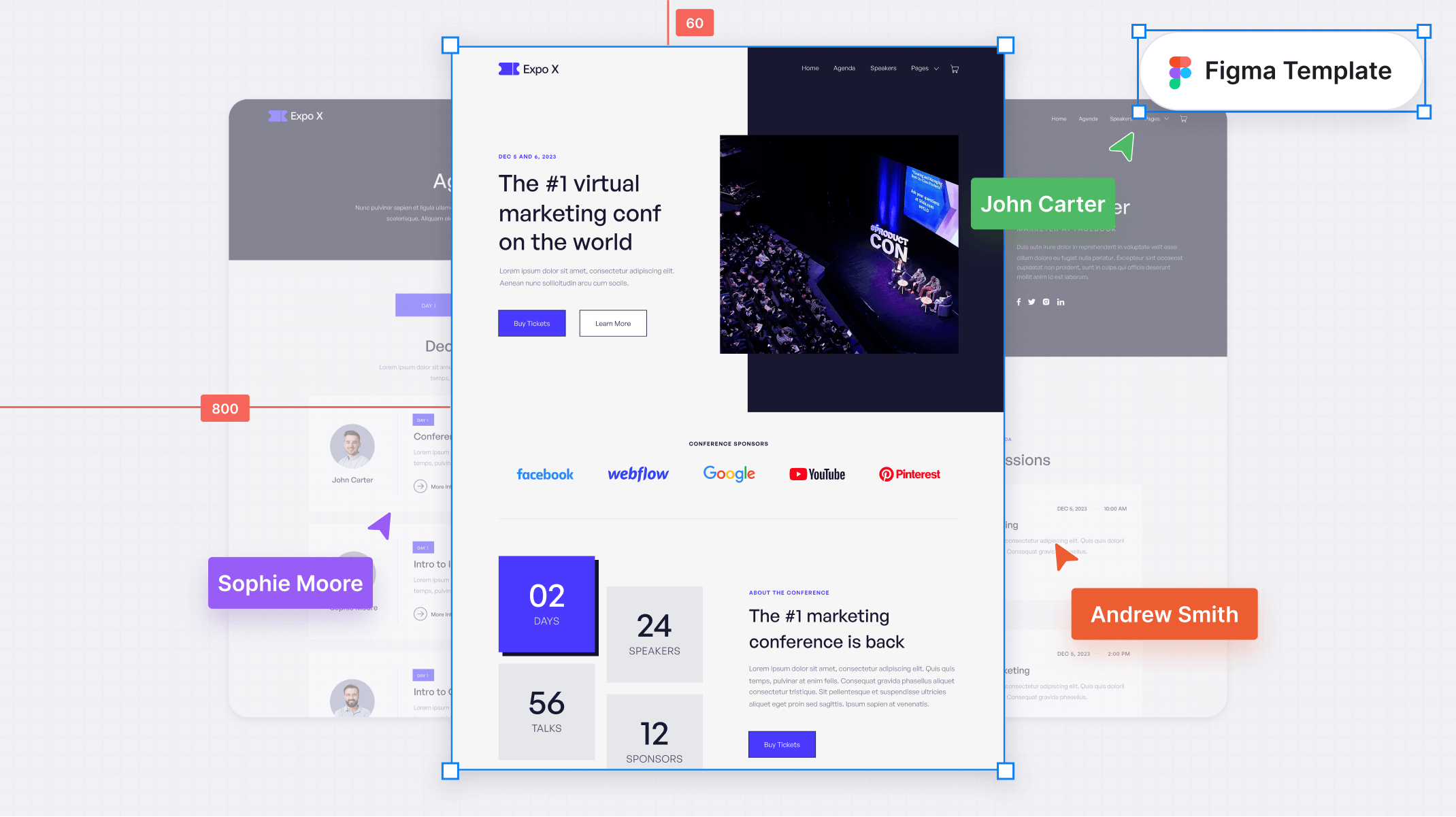 Expo X Conference Figma Template Free Figma Resource Figma Elements