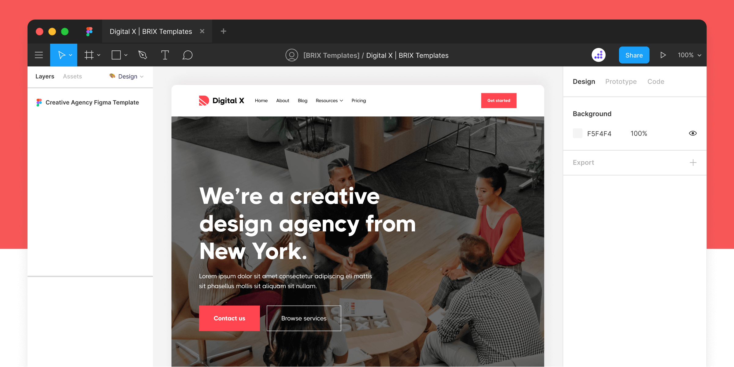 Creative Agency Website Figma Template