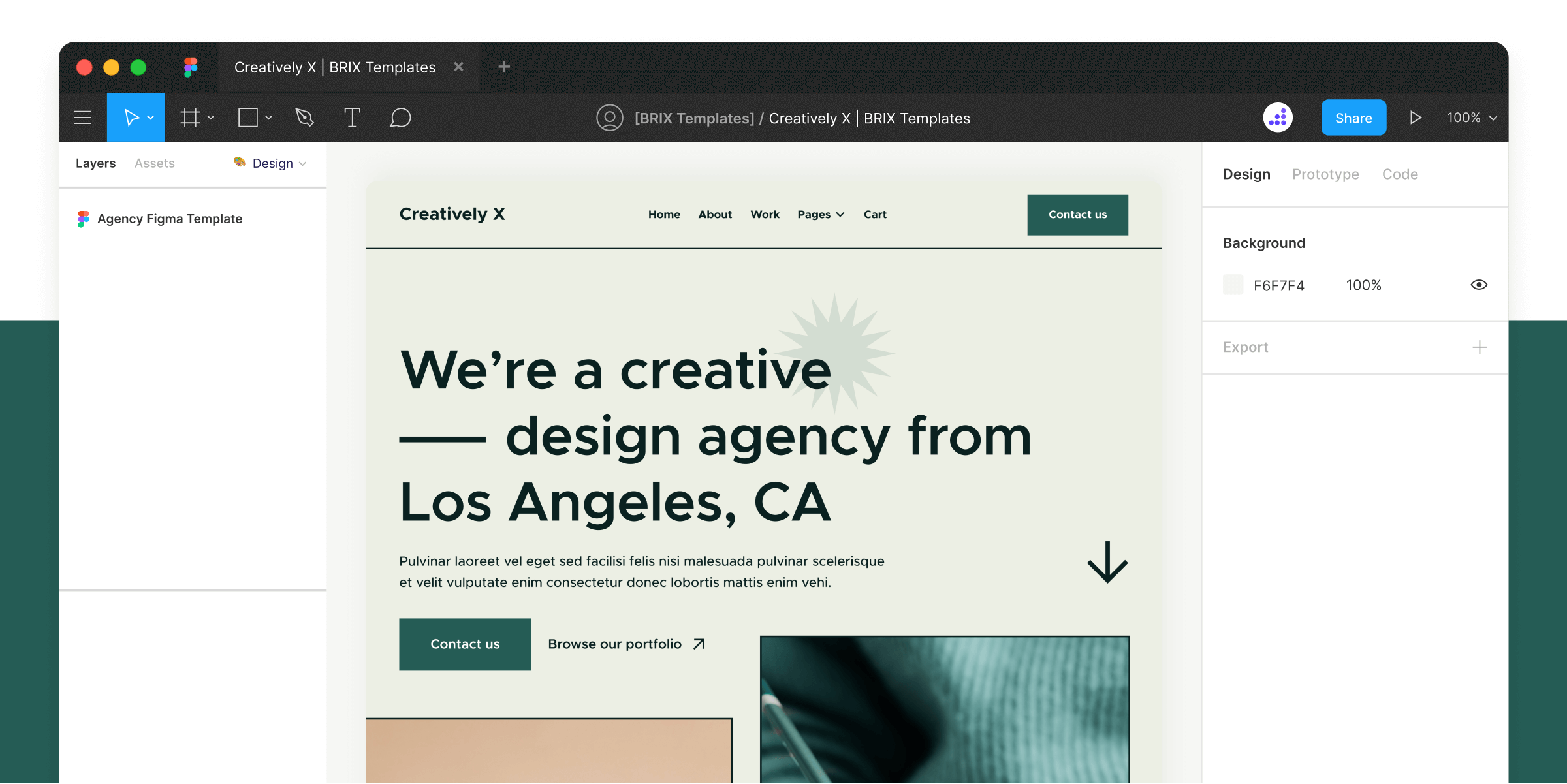 Creative Design Agency Website Figma Template
