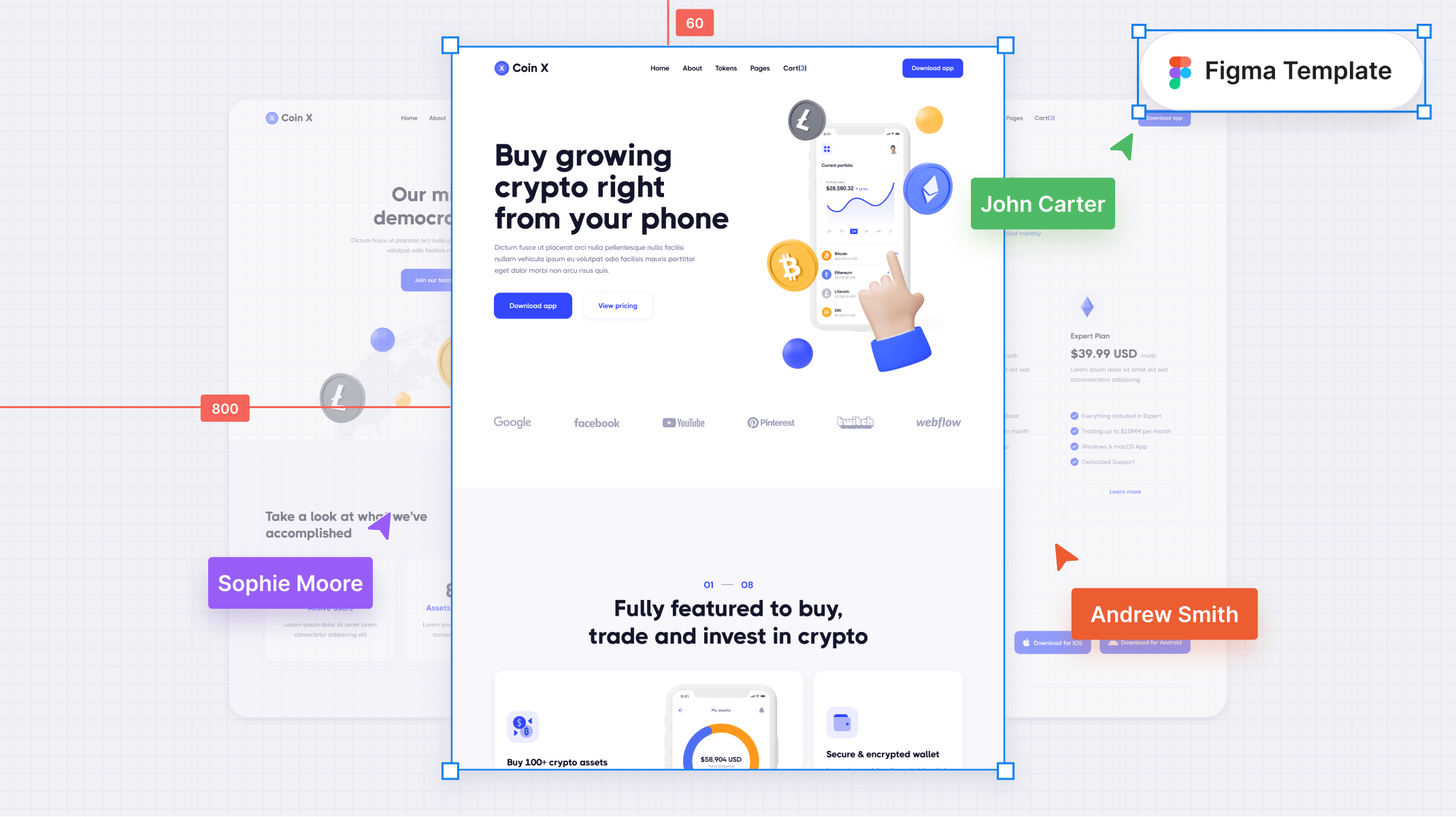 Crypto App Figma Template