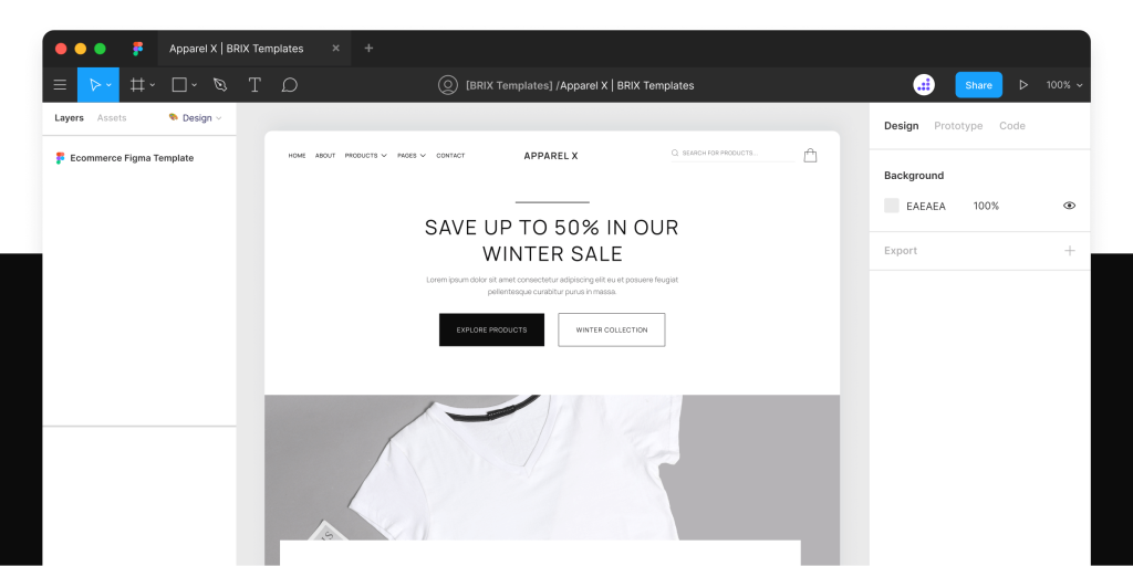 figma shop template free