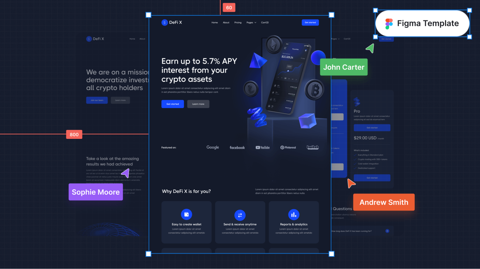 DeFi X - DeFi Crypto Figma Template - Free Figma Resource | Figma Elements