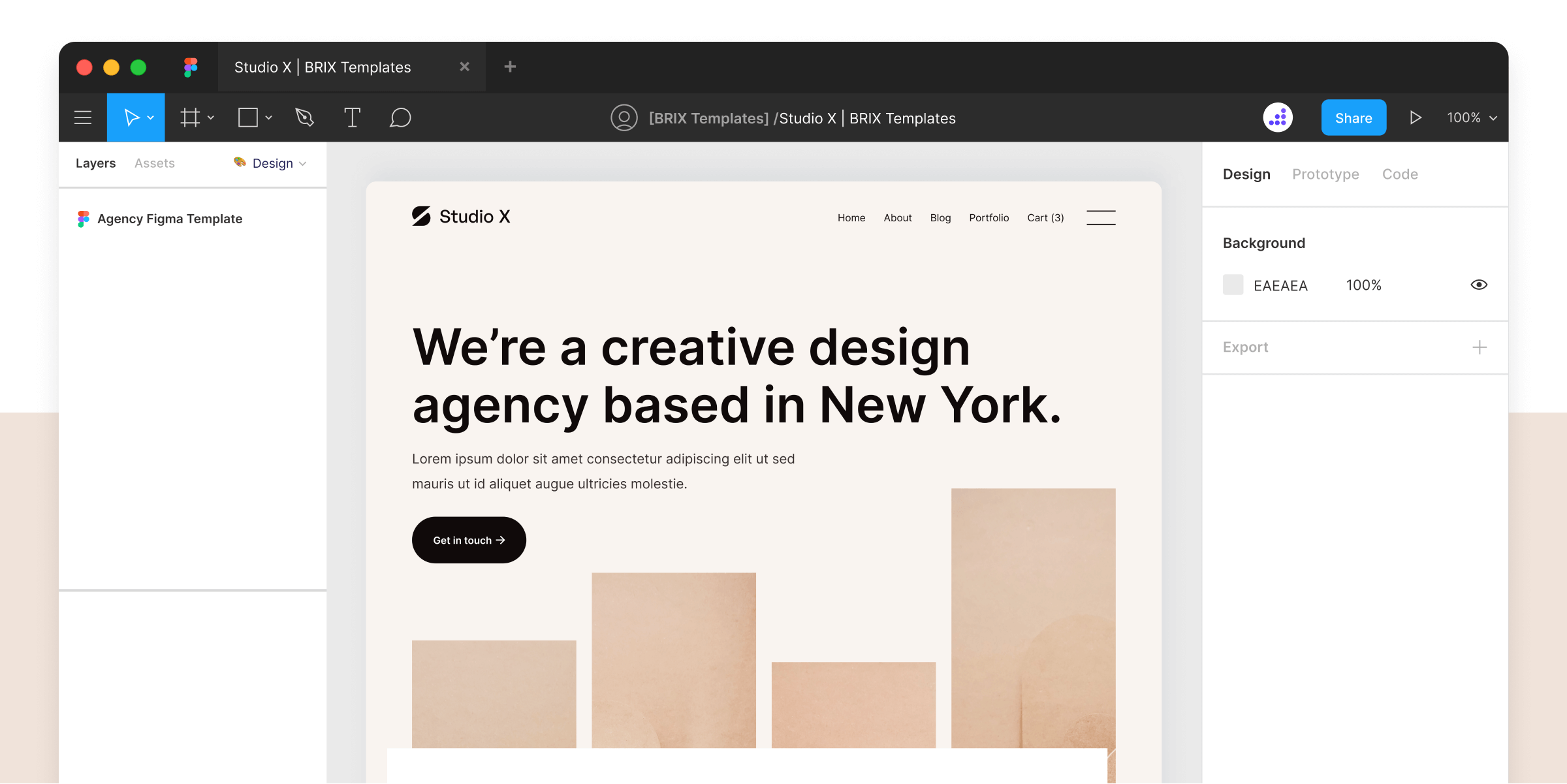 Design Agency Website Figma Template