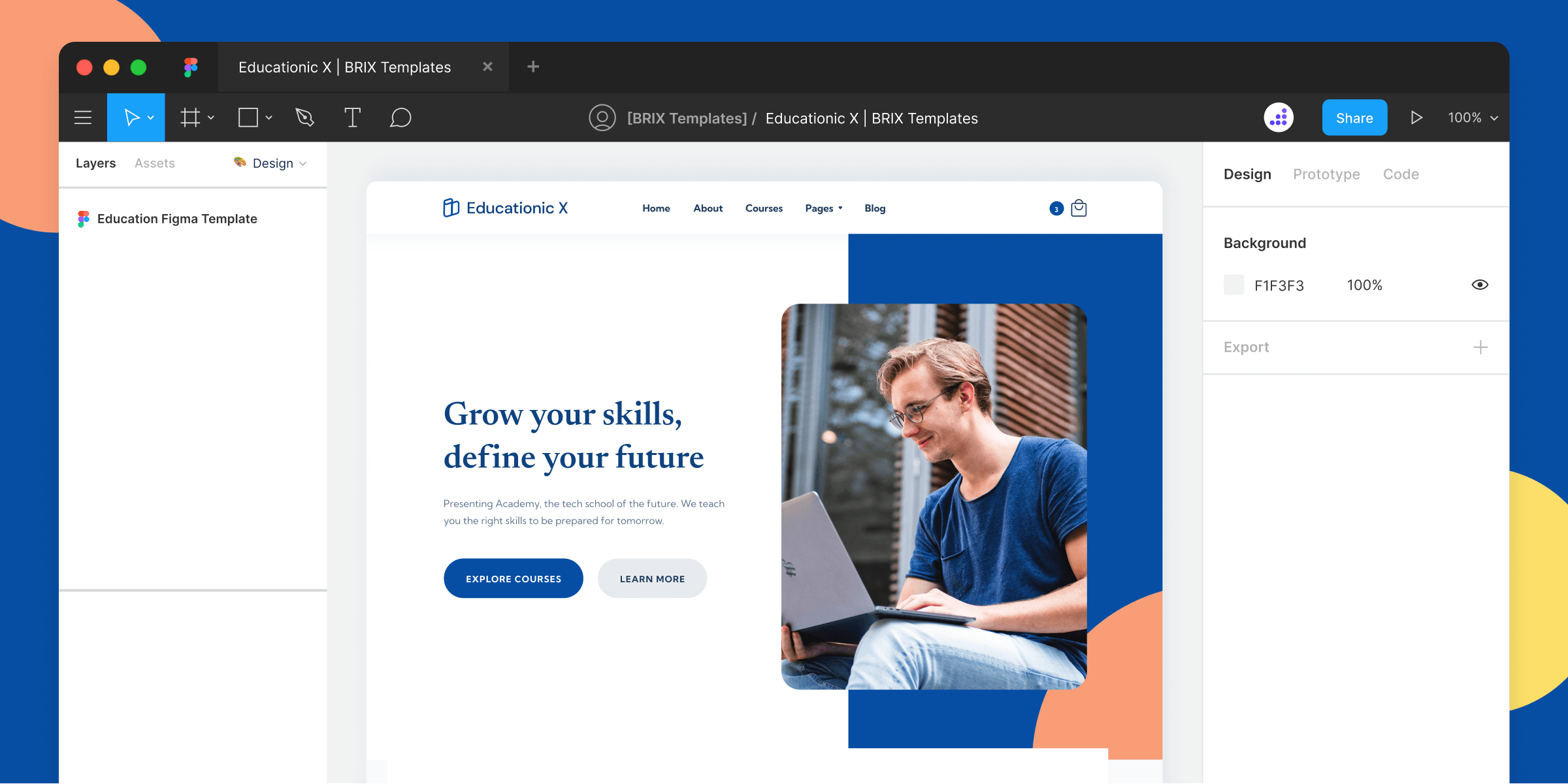 eLearning Website Figma Template