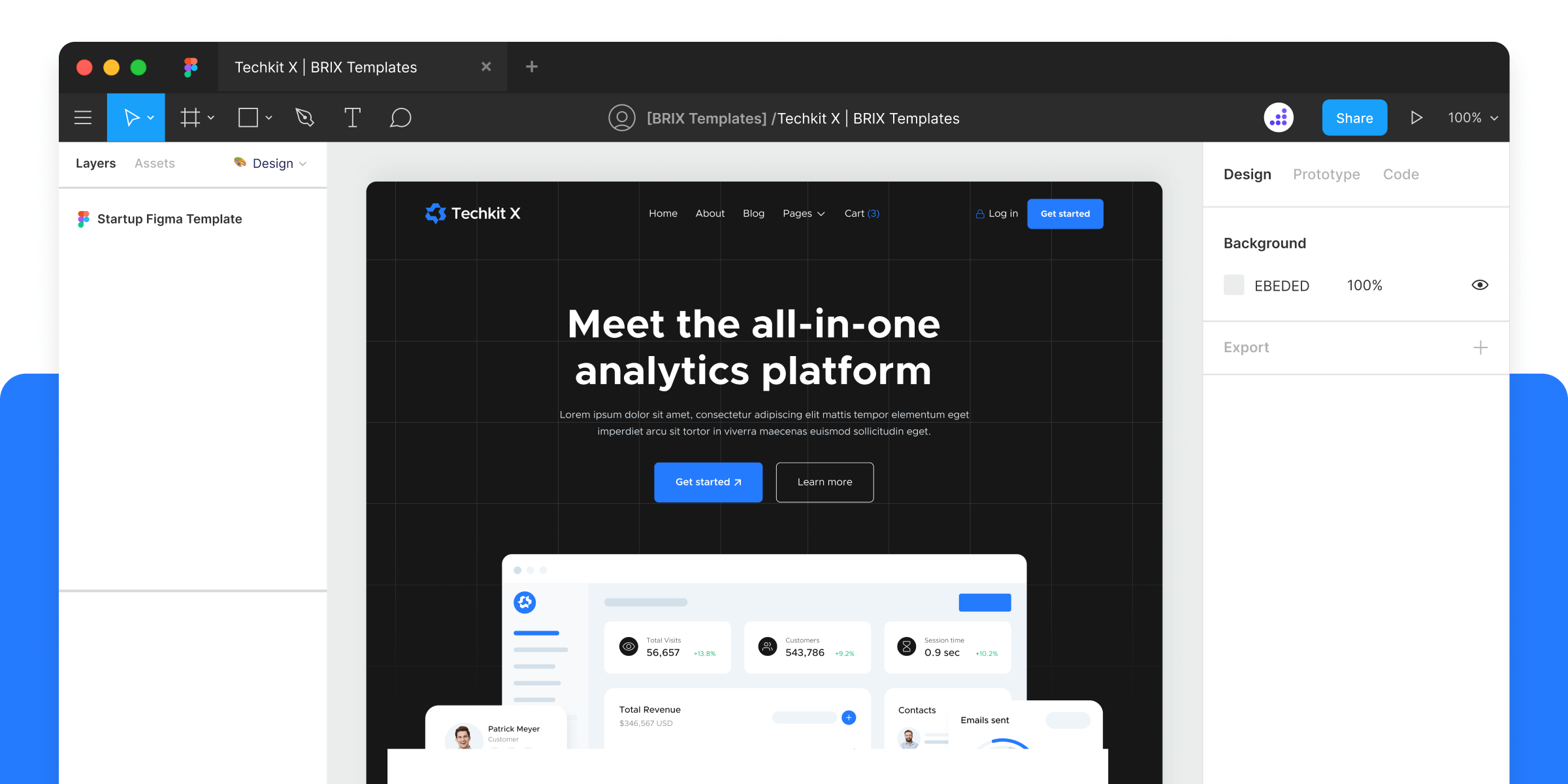 Enterprise SaaS Website Figma Template