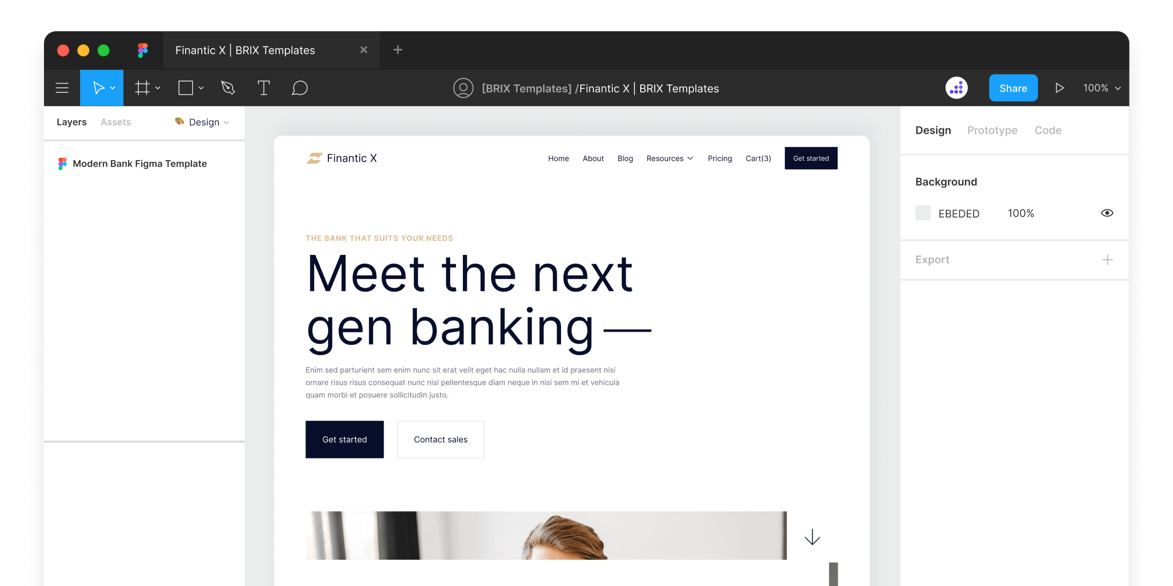 Finance Website Figma Template