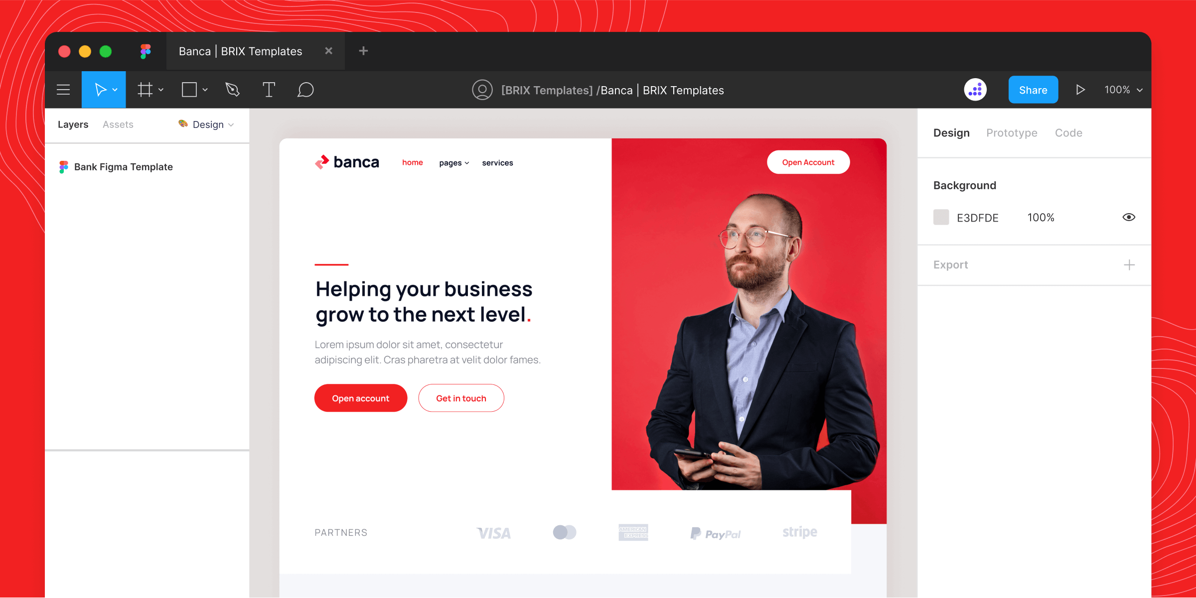 Fintech Website Figma Template