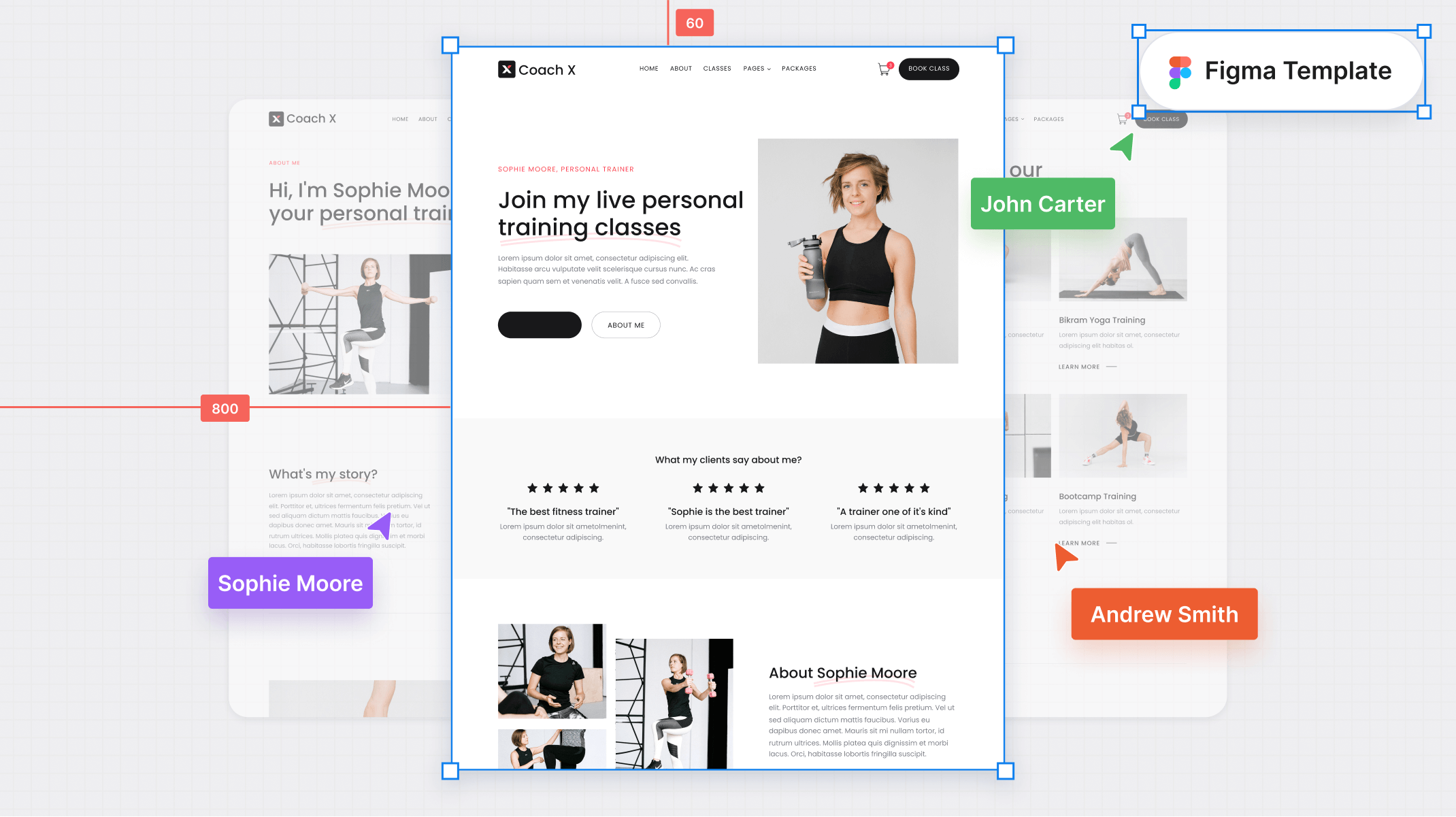 Fitness Figma Template