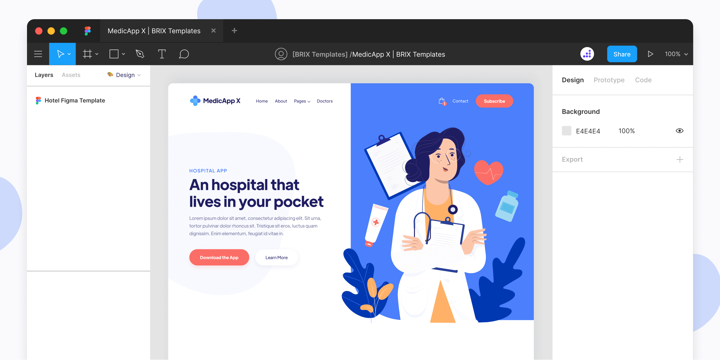 Healthcare Website Figma Template