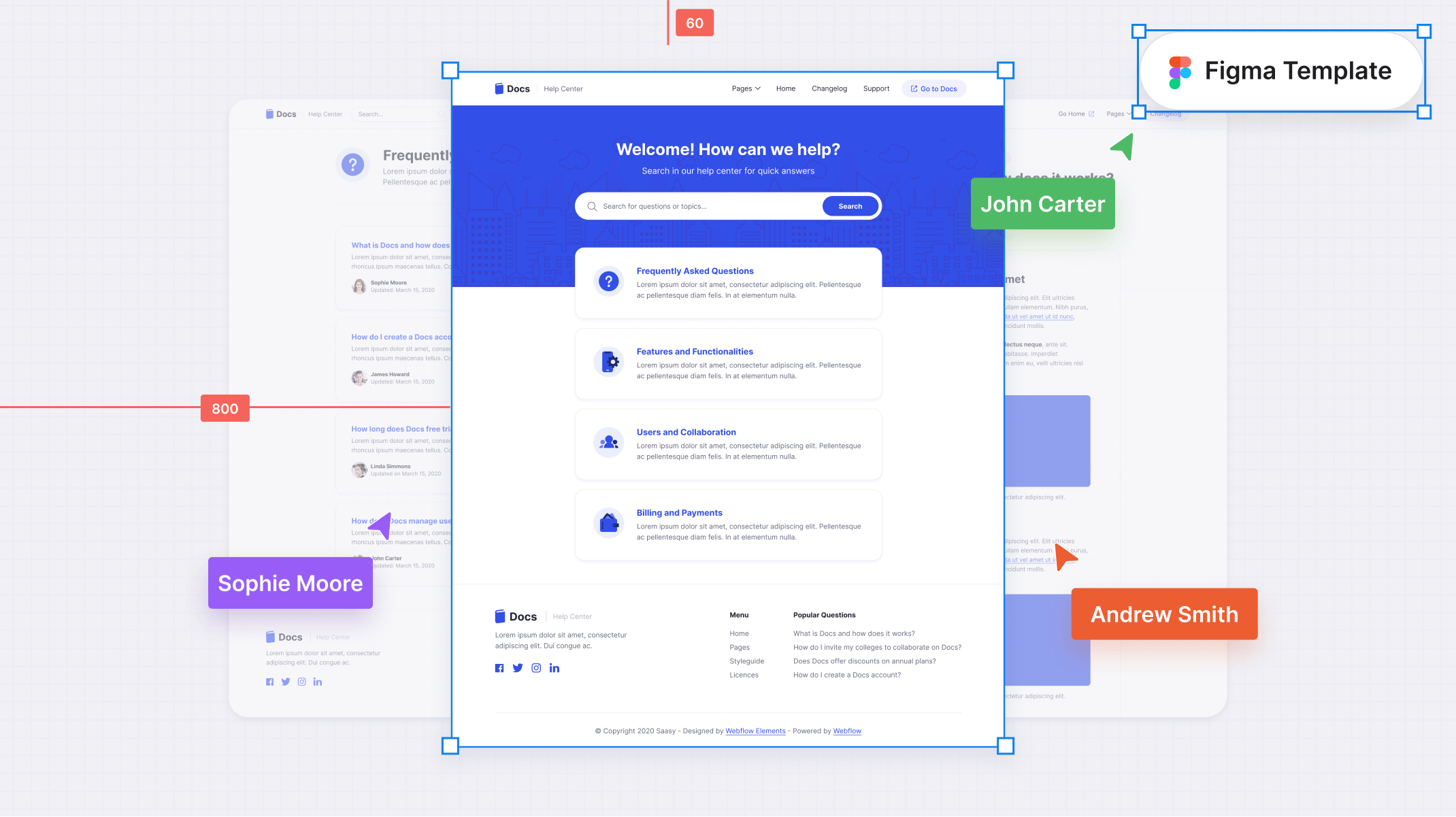 Help Center Figma Template