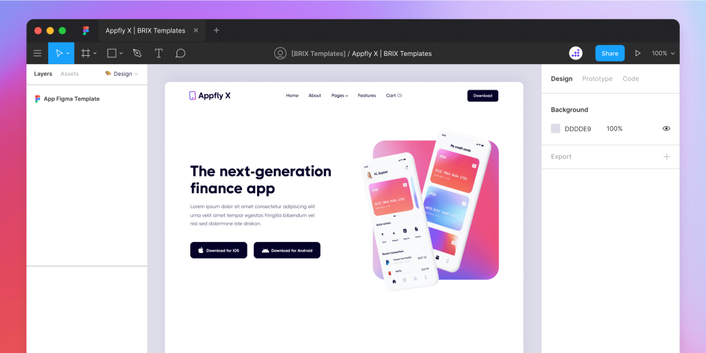 Appfly X - App Figma Template - Free Figma Resource | Figma Elements