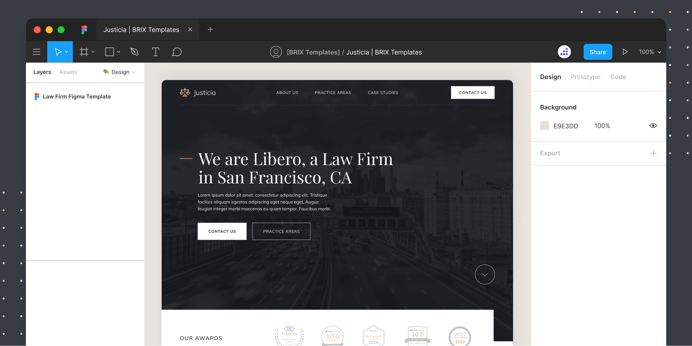 Law Firm Figma Template