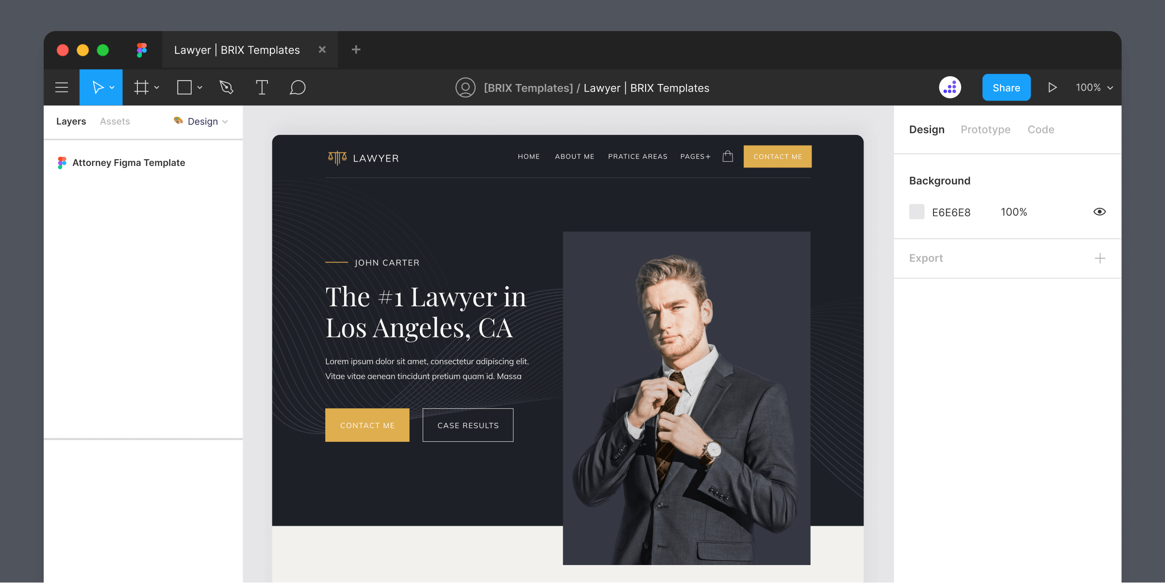 Legal Firm Website Figma Template